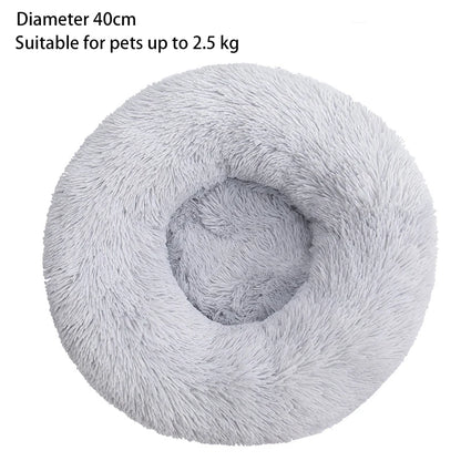 Round Soft Shaggy Mat for Kittens & Small Dogs - Pawsitive Cuddles