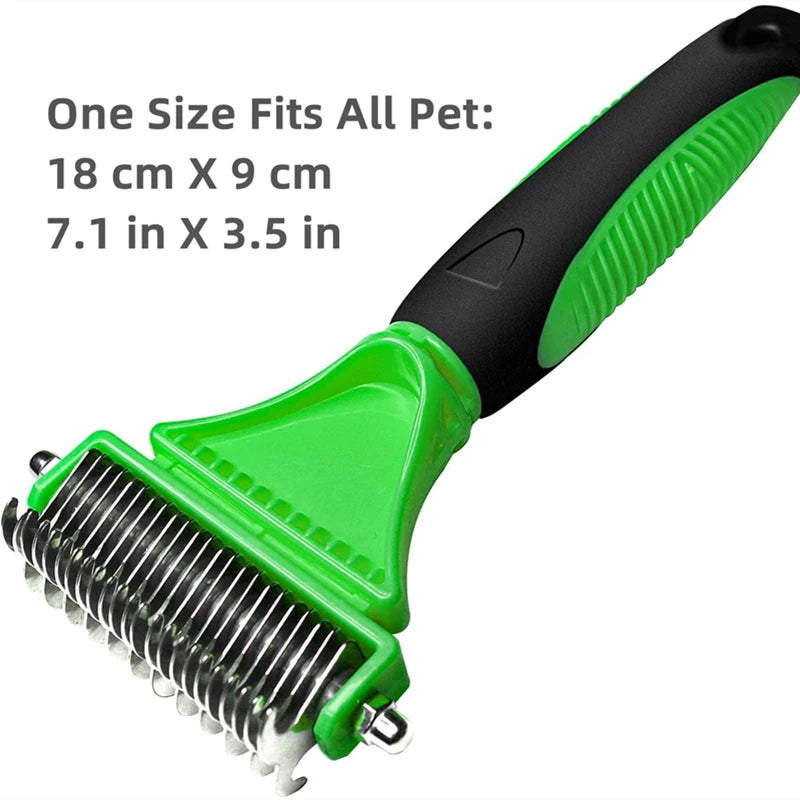 2-Sided Stainless Steel Pet Grooming Brush - Pawsitive Cuddles
