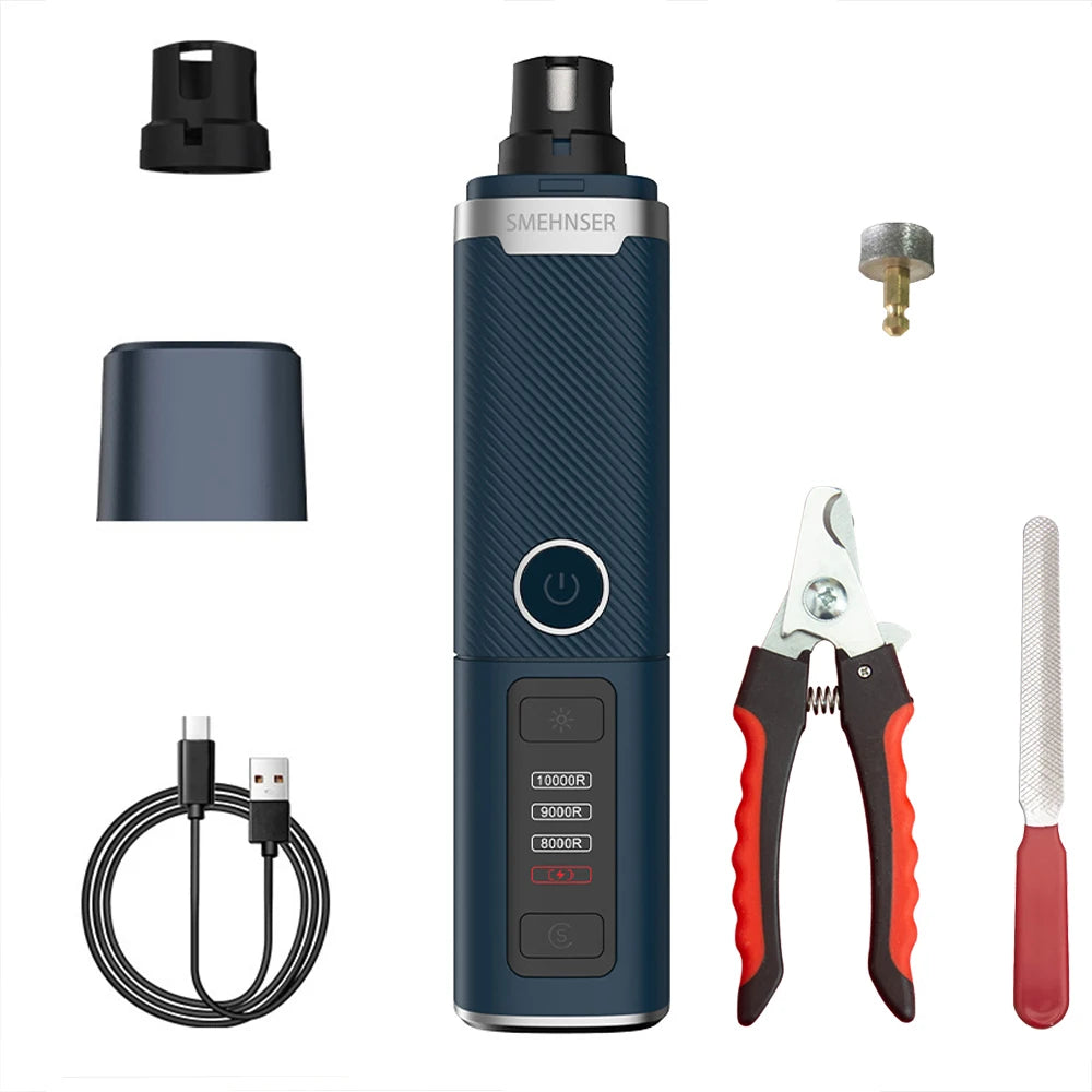 3-Speed USB Rechargeable Electric Nail Grinder /Clippers - Pawsitive Cuddles