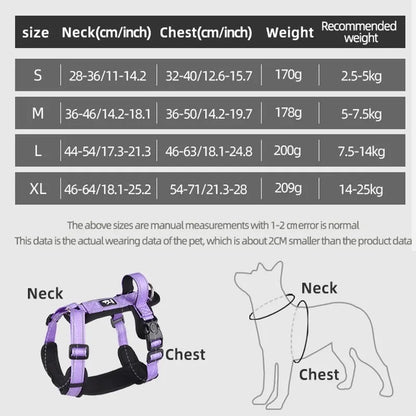 Dog Harness Reflective Adjustable Vest - Pawsitive Cuddles
