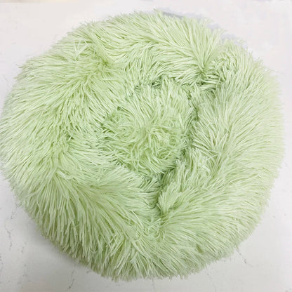 Round Soft Shaggy Mat for Kittens & Small Dogs - Pawsitive Cuddles