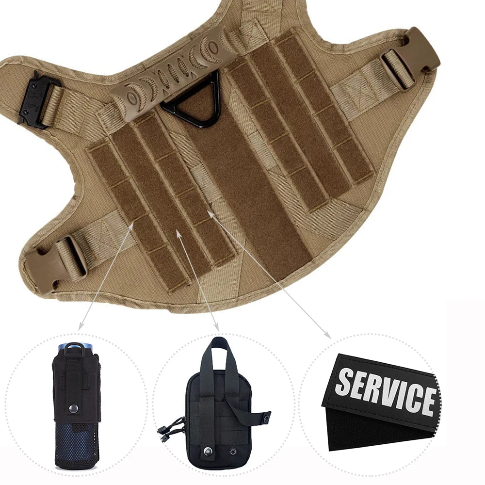 Military Large Dog Harness Training Vest - Pawsitive Cuddles