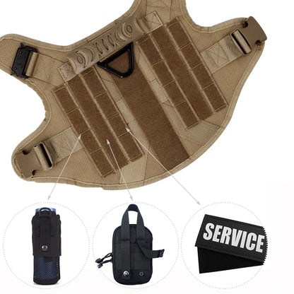 Military Large Dog Harness Training Vest - Pawsitive Cuddles