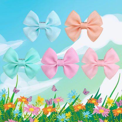 10pcs Dog Bows – Cute Hair Accessories for Small Dogs & Grooming