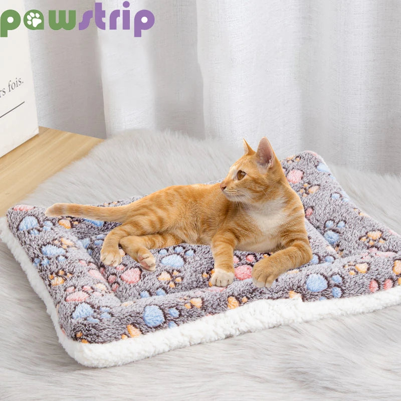 Soft Flannel Cat Sleeping Mat - Pawsitive Cuddles