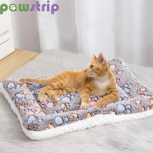 Soft Flannel Cat Sleeping Mat - Pawsitive Cuddles