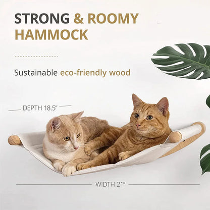 Climbing Wall Bed Nest with Cat Steps - Pawsitive Cuddles