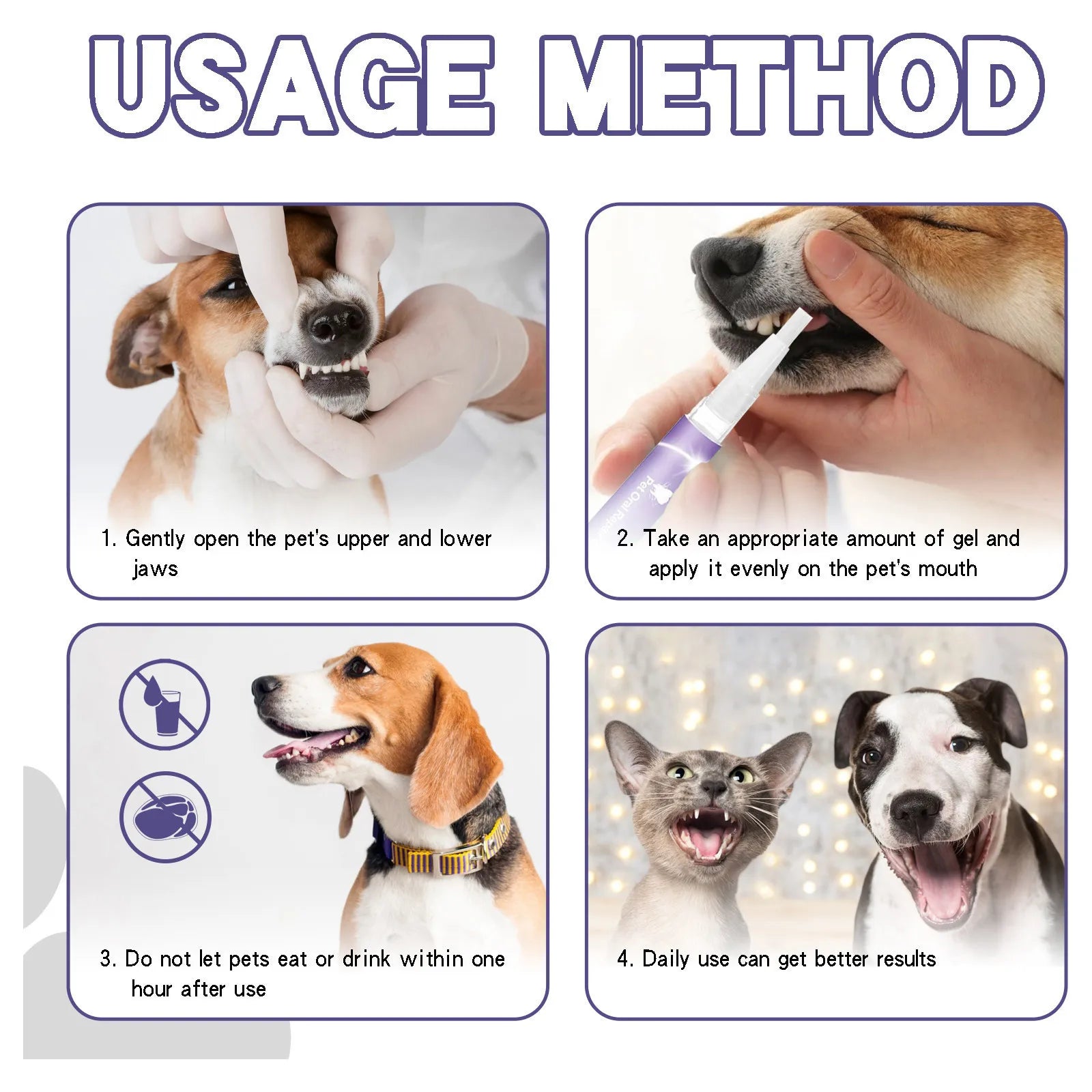 3ml Pet Oral Gel – Teeth Cleaning for Dogs & Cats - Pawsitive Cuddles