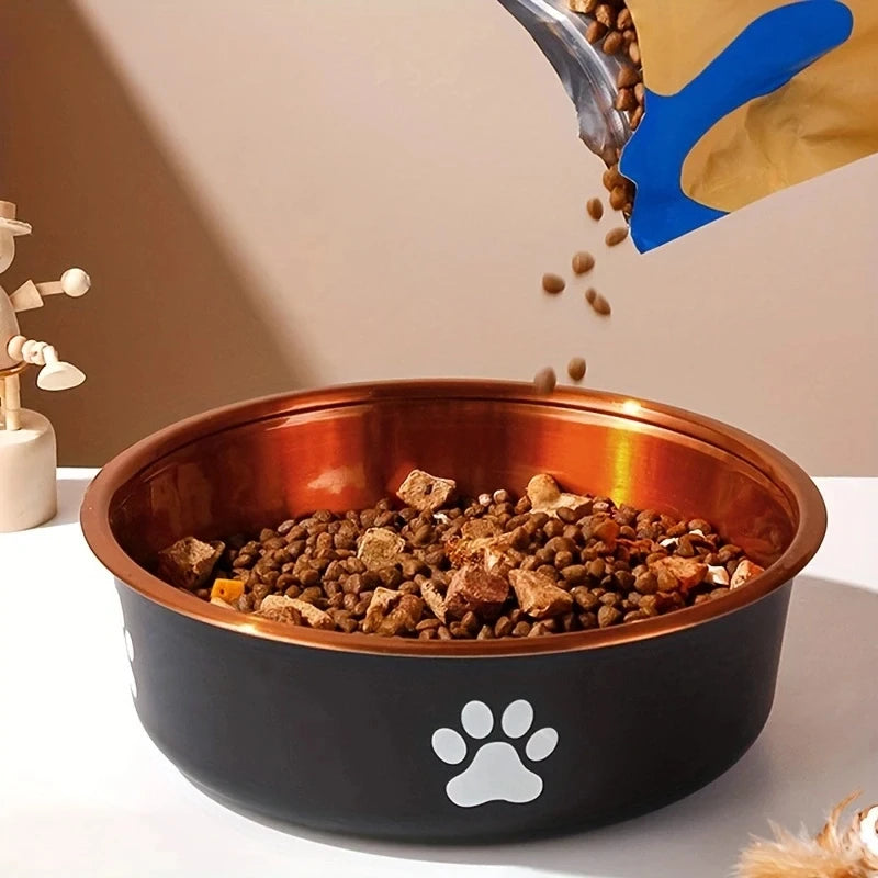 Anti-Slip Dog Bowls Small Medium And Large Dog Feeding Bowls And Water Fountains Stainless Steel Pet Feeders Pet Dog Accessories - Pawsitive Cuddles