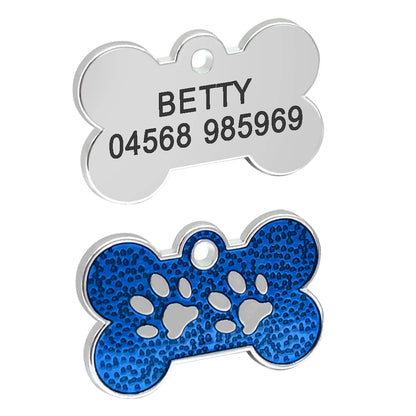 Rhinestone Name Tag for Dogs & Cats - Pawsitive Cuddles