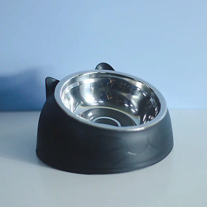 Stainless Steel Double Cat Bowl - Pawsitive Cuddles