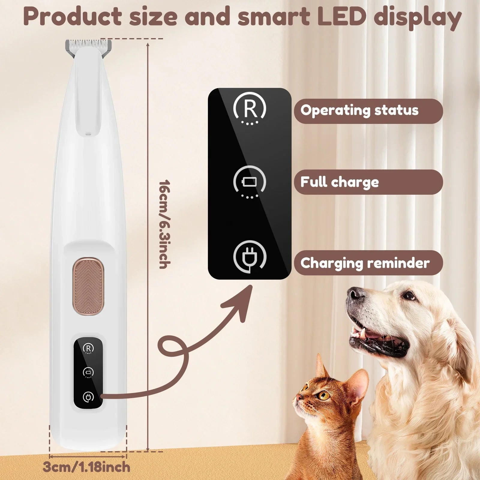 Pet Paw Trimmer with LED Light e - Pawsitive Cuddles