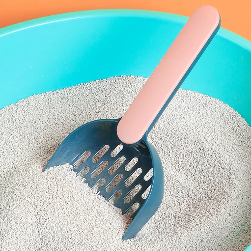 Plastic Shovel with Base for Self-Cleaning Litter Boxes - Pawsitive Cuddles
