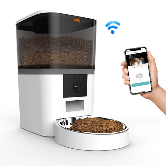 Smart Pet Feeder – App Control, Camera, Auto Dispenser - Pawsitive Cuddles