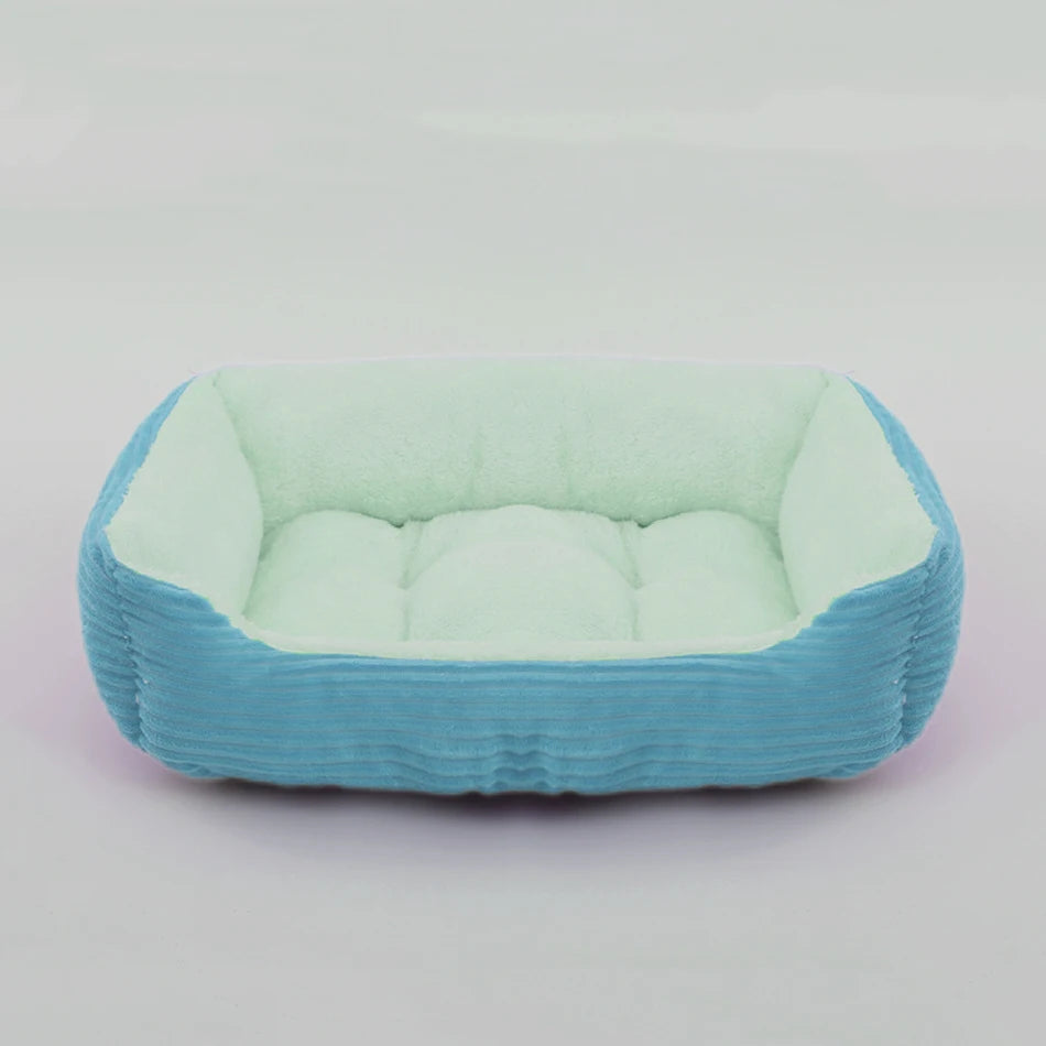 Square Plush Pet Bed - Pawsitive Cuddles