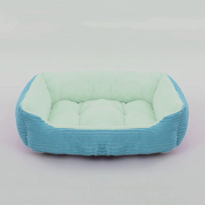 Square Plush Pet Bed - Pawsitive Cuddles