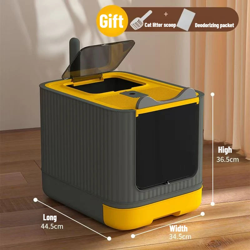 Cat Litter Box – Splash-Proof, Fully Enclosed - Pawsitive Cuddles