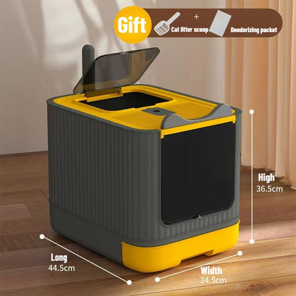 Cat Litter Box – Splash-Proof, Fully Enclosed - Pawsitive Cuddles