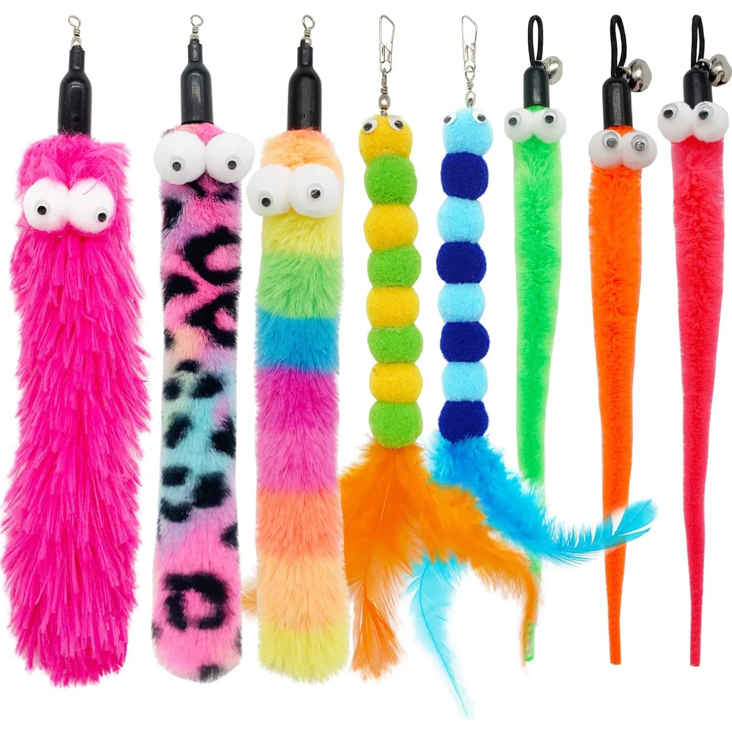 Interactive Cat Wand & Feather Toy - Pawsitive Cuddles