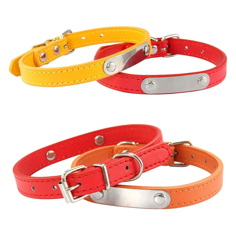 Personalized Dog Collar Name Carved ID - Pawsitive Cuddles
