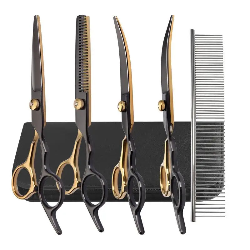 6.5 Inch Pet  Grooming Scissors Kit - Pawsitive Cuddles