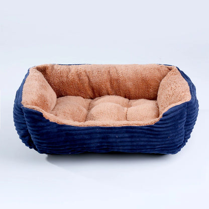 Square Plush Pet Bed - Pawsitive Cuddles