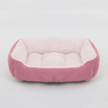Square Plush Pet Bed - Pawsitive Cuddles