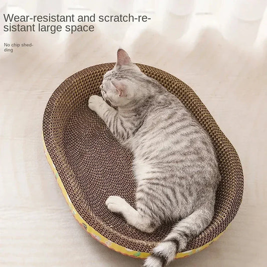 Oval Cat Scratching Nest - Pawsitive Cuddles