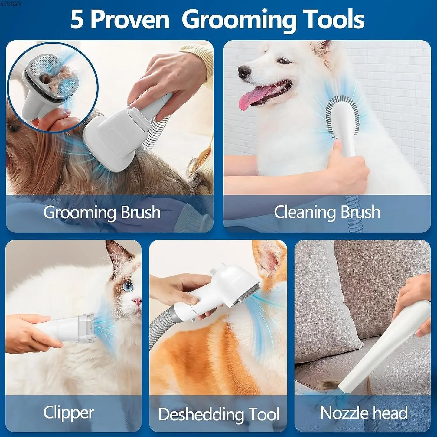 Pet Grooming Vacuum - Pawsitive Cuddles