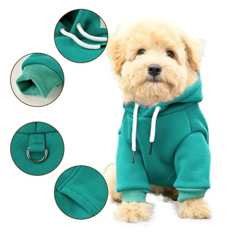 Warm Pet Sweatshirt for Small & Medium Dogs - Pawsitive Cuddles