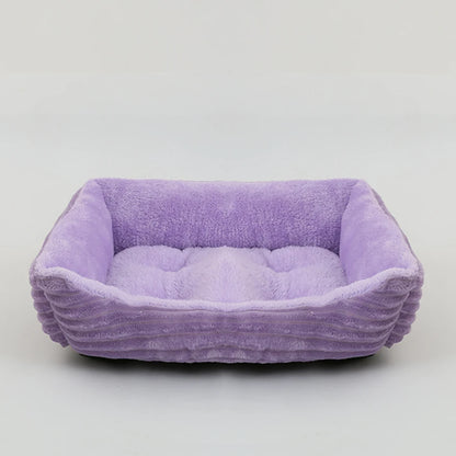 Square Plush Pet Bed - Pawsitive Cuddles