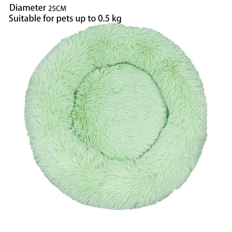 Round Soft Shaggy Mat for Kittens & Small Dogs - Pawsitive Cuddles