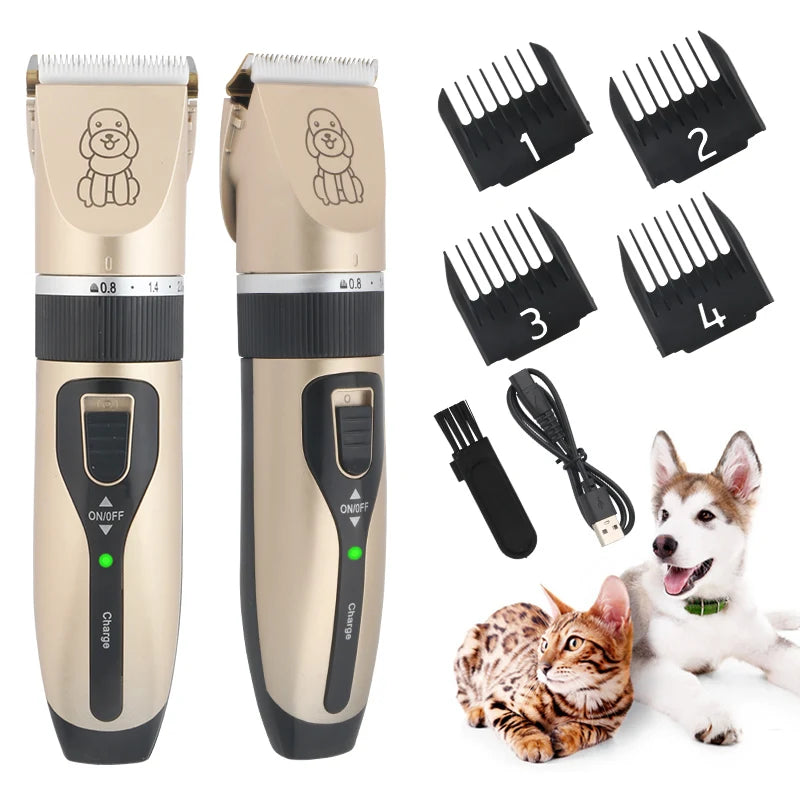 USB Rechargeable Silent Pet Hair Clipper - Pawsitive Cuddles