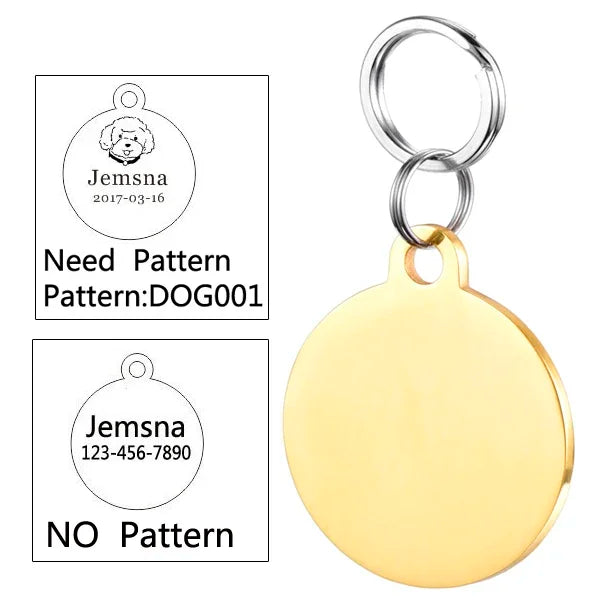 Personalized Pet Collar ID Tag - Pawsitive Cuddles