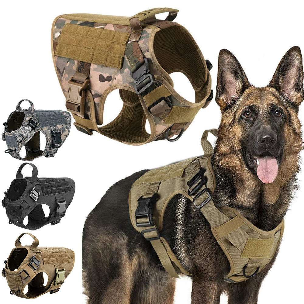 Military Large Dog Harness Training Vest - Pawsitive Cuddles