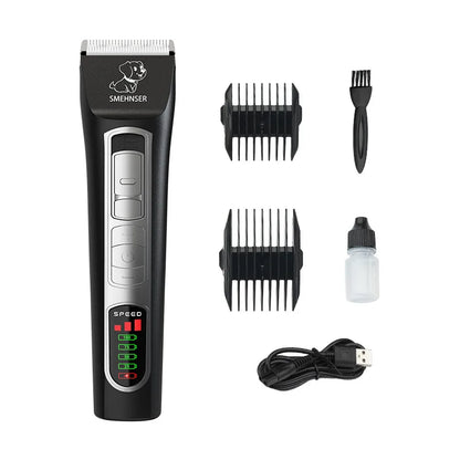 Professional Dog Clipper High Power Dog Hair Cutter Low Noise Pet Trimmer Grooming Clippers with Guard Combs for Animals - Pawsitive Cuddles