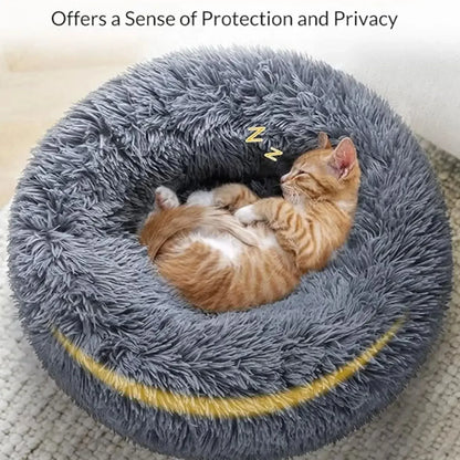 Round Pet Bed for Large Dog - Pawsitive Cuddles