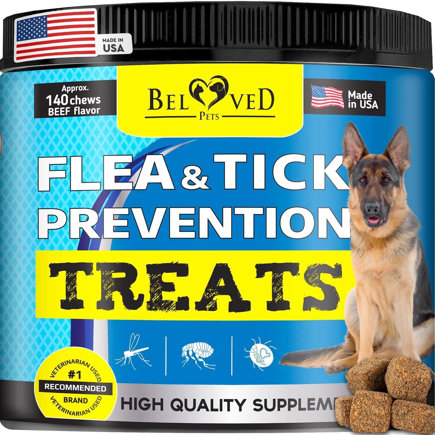 Flea & Tick Prevention Chewable Pills for Dogs & Cats