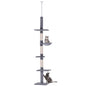 9-Foot Adjustable Floor-to-Ceiling Cat Tree - Pawsitive Cuddles