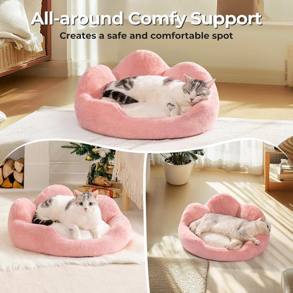 Washable Round Pet Sofa with Non-Slip Bottom - Pawsitive Cuddles