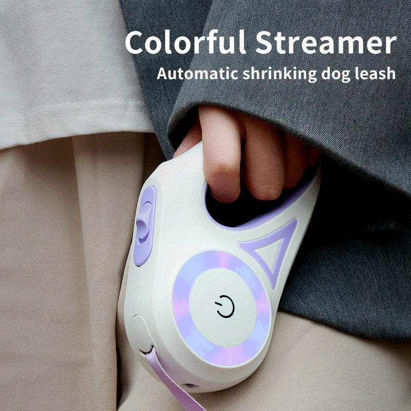 Dog Leash Retractable Leash with LED light And Dog Collar Spotlight Automatic - Click Mart