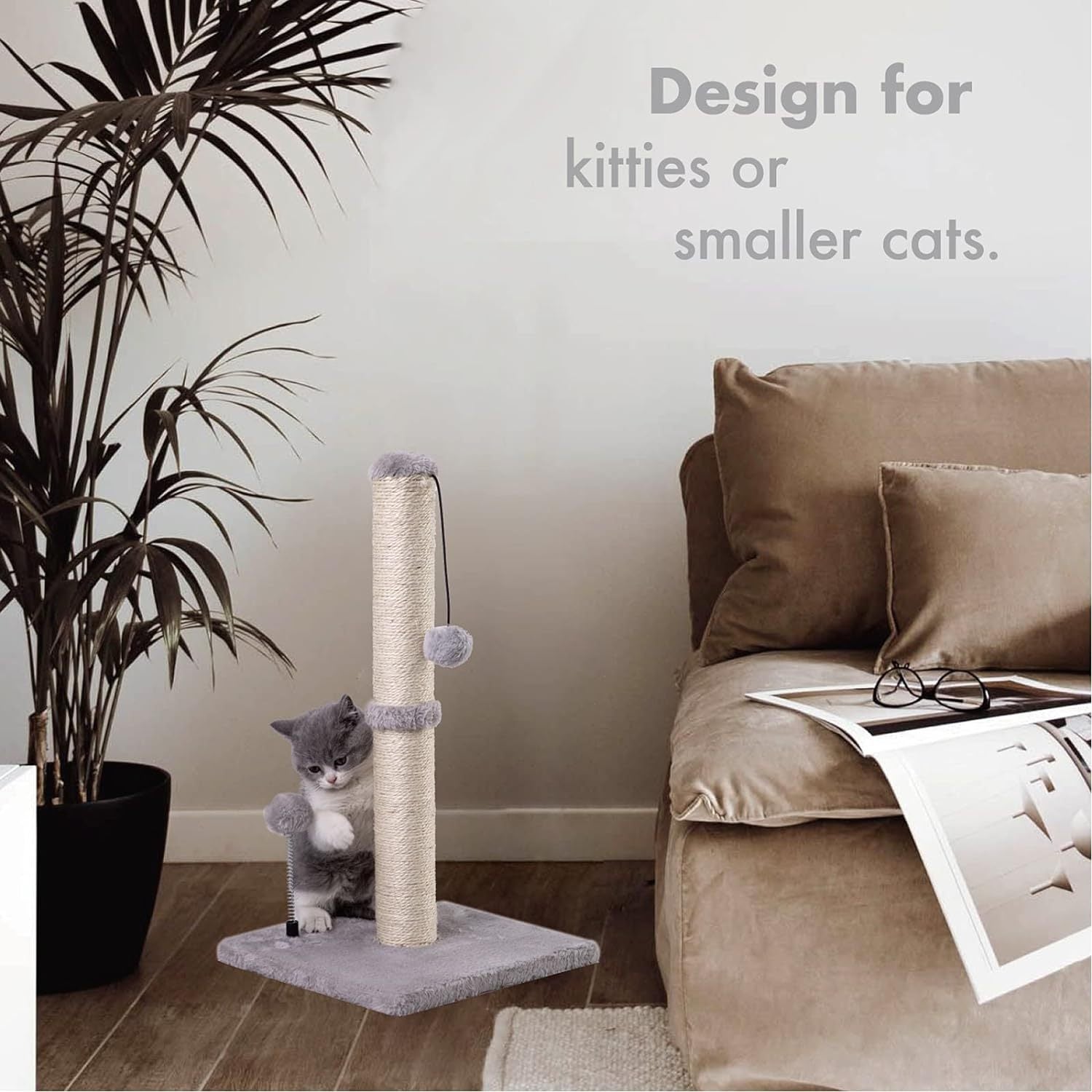Premium Sisal Cat Scratching Post - Pawsitive Cuddles