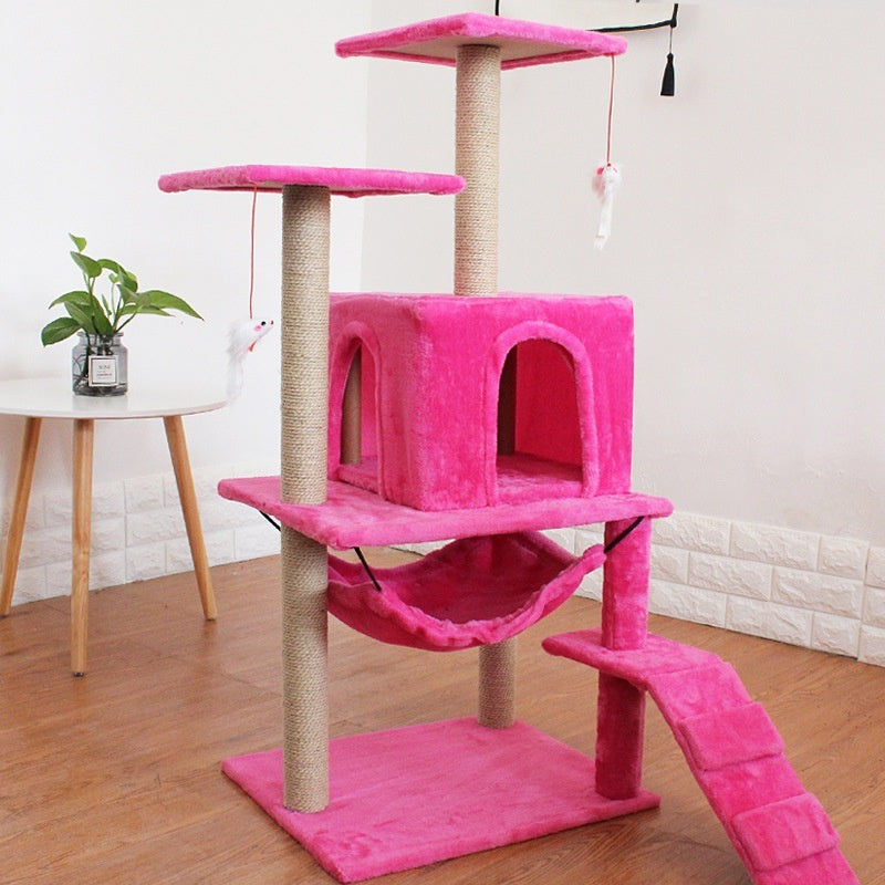 Cat Climbing Frame with Scratching Post - Pawsitive Cuddles