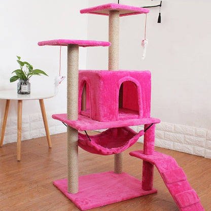 Cat Climbing Frame with Scratching Post - Pawsitive Cuddles
