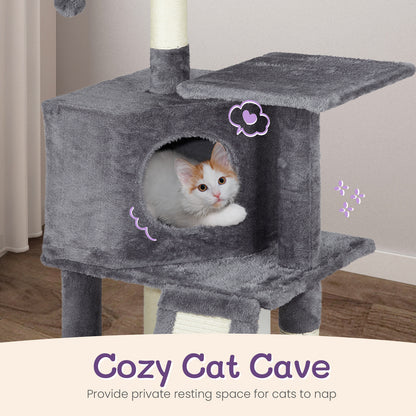 47-Inch Trapezoidal Cat Climbing Frame