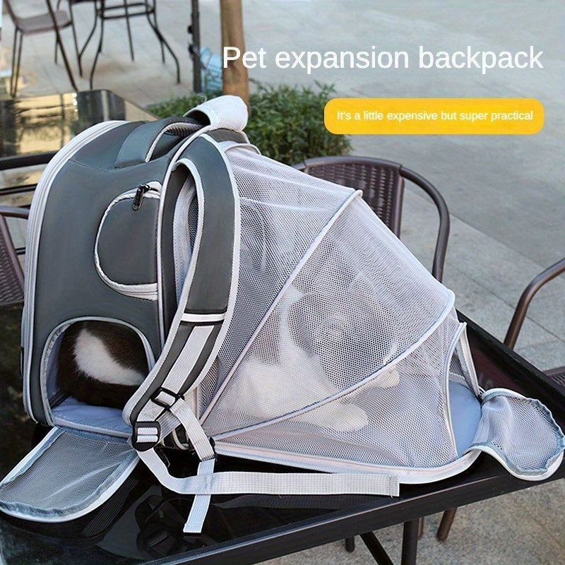 Adventure-Ready Expandable Pet Carrier Backpack