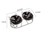 Tall Ceramic Double Cat Bowl - Pawsitive Cuddles