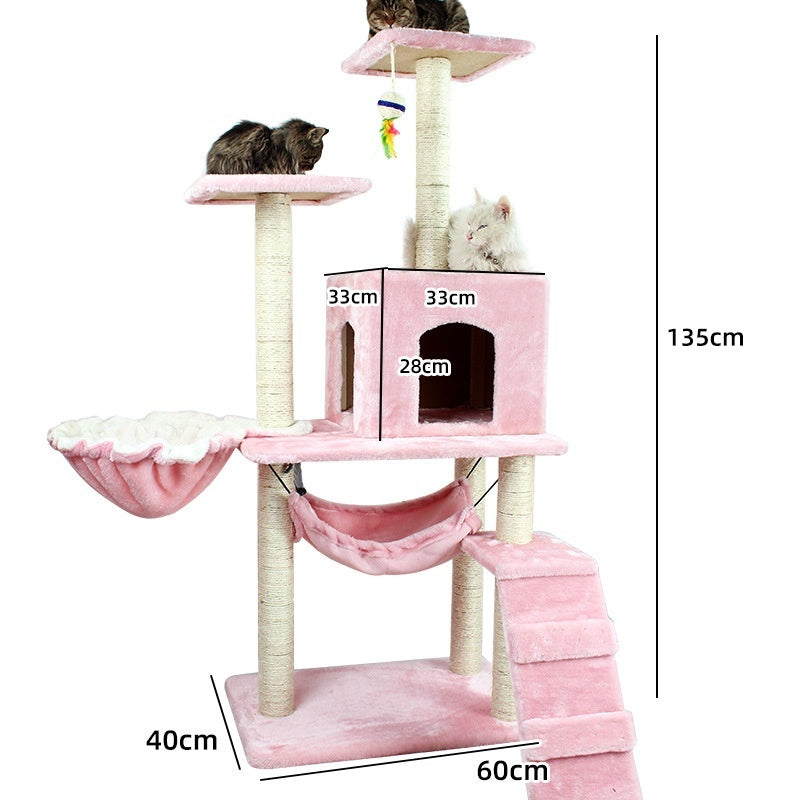Cat Climbing Frame with Scratching Post - Pawsitive Cuddles