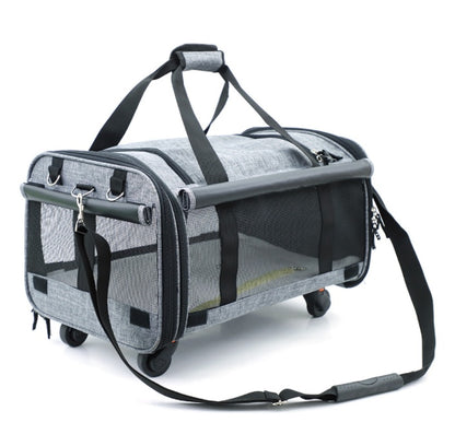 Portable Pet Carrier with Comfortable Wheels - Pawsitive Cuddles