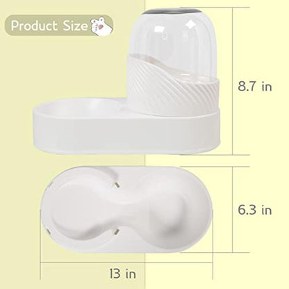 2-Piece Cat Feeder & Water Dispenser Set